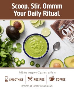 Om Organic Mushroom Superfood Powder, Cordyceps, 100 Servings, Energy and Endurance Support Supplement, 7.05 Ounce (Pack of 1) 7.05 Ounce (Pack of 1) 13 81DiMsLzBGL