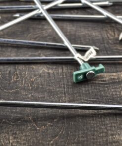 Alternative view of SE Heavy-Duty Metal Tent Pegs Stake Set (20-Pack) - 9NRC10-20 20-Pack