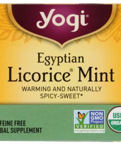 Yogi Tea, Egyptian Licorice Mint, 16 Count 16 Count (Pack of 1) 14 81Dk5I39w2L