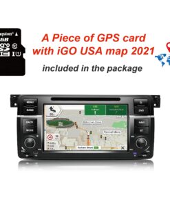 Amaseaudio, Car Stereo, 1 Din Compatible for BMW E46 3 Series 1999-2004, 7" Touchscreen, in Dash DVD Player, Windows CE 6.0, GPS Navi, Head Units with Car Stereo Bluetooth 10 81DkGrCnL