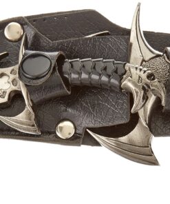 Ace Martial Arts Supply Draco Twin Fantasy Dagger Set, Silver Twin Draco 22 81DkzqfznL