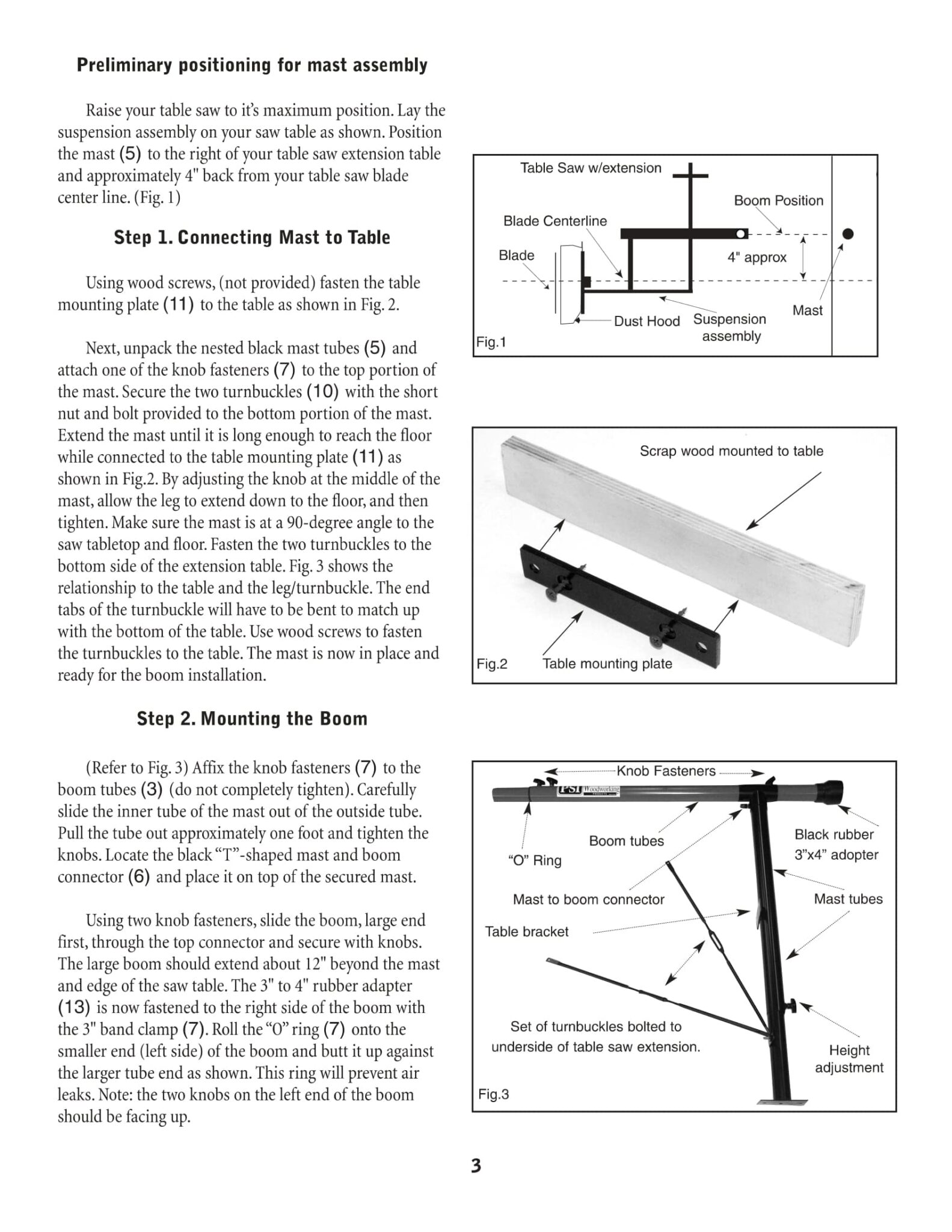 PSI Woodworking TSGUARD Table Saw Dust Collection Guard Swiftsly