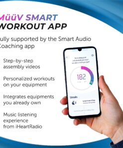 Stamina Fitness Trampoline - Exercise Trampoline with Smart Workout App - Indoor Trampoline Fitness Rebounder 45-Black/Blue One Size 20 81DmZydyPEL