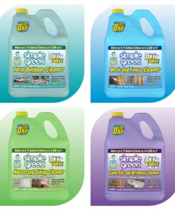 Simple Green Oxy Solve Deck and Fence Pressure Washer Cleaner, Colorless to Pale Straw, Unscented, 128 Fl Oz (Packaging May Vary) 30 81DmgyjIbUL