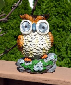 Solar Powered Owl Outdoor LED Garden Light 10 81DmhzpMvRL