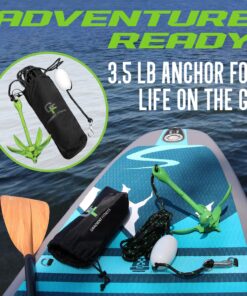 Gradient Fitness Marine Anchor, Kayak Anchor Kit Also for, Canoes, Paddle Boards (SUP), Jet Ski Anchor, Small Boat Anchor Kit 3.5 lb Folding Anchor 25 81Dn3Edt5oL