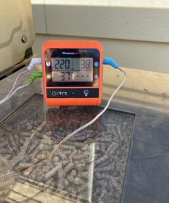 ThermoPro TP829 Wireless LCD Meat Thermometer for Grilling and Smoking, 1000FT Grill Thermometer for Outside Grill with 4 Meat Probes, BBQ Thermometer for Smoker Oven Cooking Beef Turkey Four Probes 35 81Do25o35lL