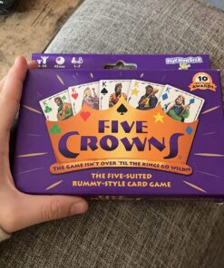 PlayMonster Five Crowns — The Game Isn't Over Until the Kings Go Wild! — 5 Suited Rummy-Style Card Game — For Ages 8+ 33 81DoD8YBdEL