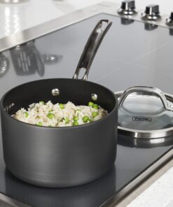 Viking Culinary Hard Anodized Nonstick Cookware Set, 10 Piece, Dishwasher, Oven Safe, Works on All Cooktops including Induction 21 81DoGZFSizL