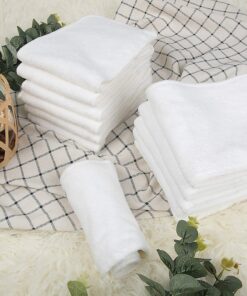 ALVABABY 12pcs Microfiber Inserts,Soft Cloth Diaper Liner,3-Layer Absorbent Inserts,Reusable Rayon Liners for Baby Cloth Diapers 12T 01 Microfiber Inserts 12 81DoWTf000L