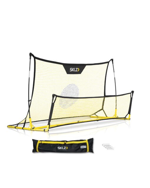 SKLZ Quickster Soccer Trainer Portable Soccer Rebounder Net for Volley, Passing, and Solo Training