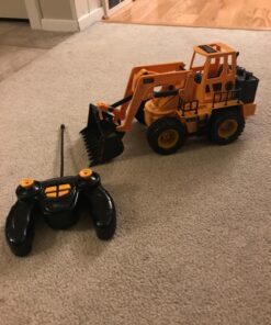 Top Race (TR-113 5 Channel Full Functional Remote Control Tractor Toy Front Loader | 14 x 6 x 8 inch Electric RC Remote Control Construction Toy Tractors with Lights & Sounds 19 81DqmD3YvTL