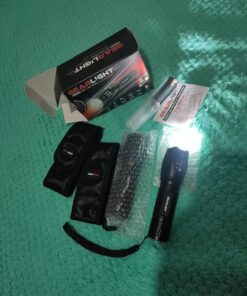 GearLight 2pack S1000 LED Flashlights High Lumens - Mini Flashlights for Camping, Hiking, Walking - Powerful Emergency Flashlights with 5 Modes for Outdoor Use - Bright Flashlight with Zoomable Beam 2 Pack 47 81Ds0GUkiZL