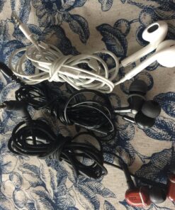 Panasonic ErgoFit Wired Earbuds, In-Ear Headphones with Microphone and Call Controller, Ergonomic Custom-Fit Earpieces (S/M/L), 3.5mm Jack for Phones and Laptops - RP-TCM125-K (Black) Black With Mic 60 81DsQevp L