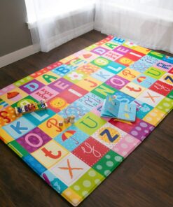 Baby Care Play Mat (Large, Playful - Magical Island) 82'' x 55'' Original One-Piece Reversible Rollable Waterproof Play Mat for Infants, Babies, Toddler, and Kids Large 19 81DtUgelglL