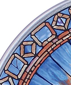 Alternative view of Stained Glass Panel - The Holy Spirit Round Stained Glass Window Hangings - Art Glass Window Treatments