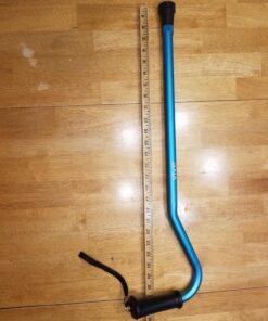 Vive Walking Cane - Ergonomic Offset Patented Hand Grip - Lightweight Adjustable Walking Aid for Men, Women, Elderly - Non-Slip Tip, Sturdy Mobility Aid for Seniors, Supports Up to 250lbs (Purple) Teal 30 81DuVkVzPnL