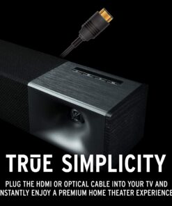Klipsch Cinema 600 Sound Bar 3.1 Home Theater System with HDMI-ARC for Easy Set-Up, Black 26 81DunbSwuGL