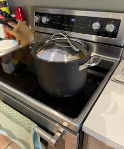 Anolon Nouvelle Copper Hard Anodized Nonstick Pots and Pans, Cookware Set (11 Piece), Onyx Cookware Set (11 Piece) 29 81DxT6gUEML