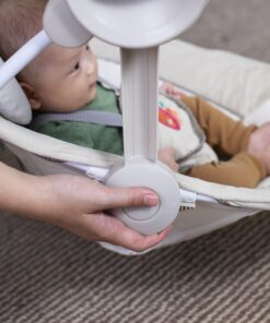 Ingenuity Soothe 'n Delight Compact Portable 6-Speed Plush Baby Swing with Music, Folds Easy, 0-9 Months 6-20 lbs (Cozy Kingdom) Cozy Kingdom 28 81DxsOcptEL