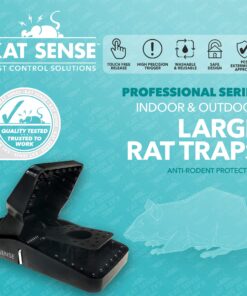 Kat Sense Rat Traps That Work Indoor & Outdoor for Instant Kill Results, Set of 8 Large Reusable Snap Traps for Mice Chipmunks 'N Squirrels 8 Piece 22 81DzOQgG SL