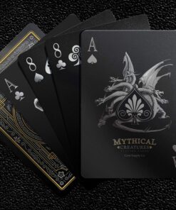 Mythical Creatures - Black Silver & Gold Edition Playing Cards by Gent Supply 37 81DzkXN2n1L 1