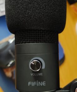 FIFINE USB Microphone, Metal Condenser Recording Microphone for Laptop MAC or Windows Cardioid Studio Recording Vocals, Voice Overs,Streaming Broadcast and YouTube Videos-K669B Black 34 81E JQOZztL