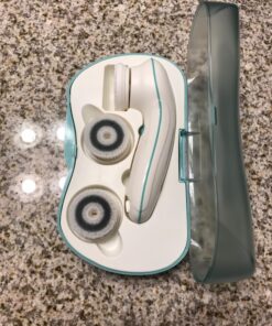 Facial Cleansing Brush, TOUCHBeauty Face Scrubber Electric with Case, 3 Spin Brushes for Deep Cleansing, Gentle Exfoliating, Dual-Speed, Waterproof AS-0759A(Green) Green 33 81E P2QNiNL