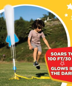 Stomp Rocket Jr Glow Rocket Refills, 3 Rockets - Replacement Glow in The Dark Rockets for Soft Foam Rocket Launcher for Kids - Fun Backyard & Outdoor Kids Toys Gifts for Boys & Girls Refill Jr. Glow 3 Pack 10 81E XEkzUZL