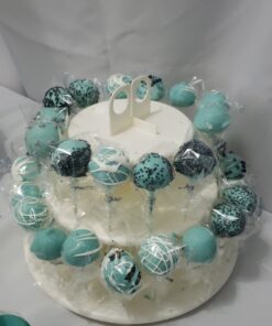 APRON HEROES- Complete Cake Pop Maker Kit, Nonstick, Silicone, Cake Pop Maker, Cake Pop Kit, with, Cake Pop Stand Holder, Cake Pop Molds, 120 Lollipop Sticks, Melting Pot, Decorating Pen, & Twist Ties BAKEWARE SET: Round Pops 59 81E kkVDsdL