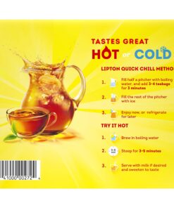 Lipton Tea Bags For a Delicious Beverage Decaffeinated Black Tea Caffeine-Free and Made With Real Tea Leaves 75 Tea Bags Decaf Black Tea 75 Count (Pack of 1) 12 81E0b074KSL