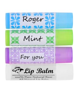 Labels for Lip Balm Tubes/Value Pack of 400 Stickers (or Other Purposes) - 200 Writable Stickers and 200 Printed Stickers - Self Adhesive Easy Peel - Fineliner Pen Included for Label Writing 400 pieces B Multicolor 15 81E0bK8VNSS