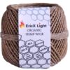EricX Light 100% Organic Hemp Wick,200 FT Spool,Well Coated with Beeswax,Standard Size(1.0mm)