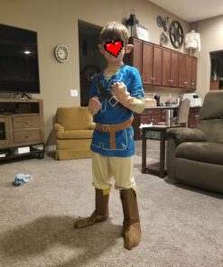 Link Breath Of The Wild Deluxe Costume, Blue, X-Large (14-16) Extra Large (14-16) 13 81E2UNoHNDL