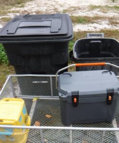 Gorilla Carts GOR1001-COM Steel Utility Cart, Heavy-Duty Convertible 2-in-1 Handle and Removable Sides, 7 cu ft, 1000 lb, Capacity, Gray, 1 pack 90 81E2ozBe6TL