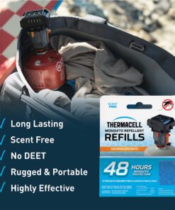 Thermacell Mosquito Repellent Mat Only Refills; Compatible with Thermacell Backpacker; Highly Effective, Long Lasting, No Spray, No Scent, No Mess; 15 Foot Zone of Mosquito Protection 15 81E3MAs7oGS