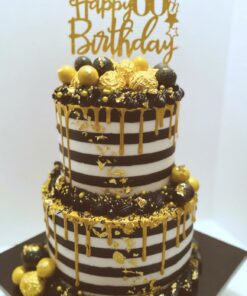 Gold Glitter Happy 60th Birthday Cake Topper,Hello 60, Cheers to 60 Years,60 & Fabulous Party Decoration 27 81E3rEEWp8L