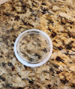 ZENS Airtight Glass Jar Container,15 Fluid Ounce Clear Glass Canister with Lid, Food Storage Jars for Kitchen Spice or Loose Tea,450ml 02-15oz*1 38 81E4xzEPZwL