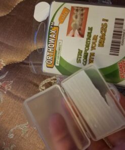 Genuine Orthowax - Orthodontic Wax for Braces Wearer - Stick Better Than competitors 9 34 81E5RrrSeL