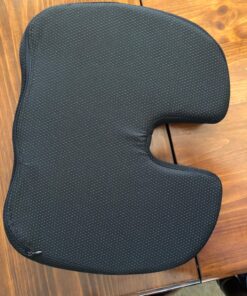 Xtreme Comforts Seat Cushion, Office Chair Cushions - Pack of 1 Padded Foam Cushion w/Handle for Desk, Wheelchair & Car Use - Back Support Pillow for Chair - Travel Bag Included Coccyx Coccyx Black 39 81E6G3iGtwL