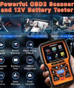 FOXWELL NT301 + 2 in 1 NT301 Plus Battery Tester Code Reader Scan Tool OBD2 Scanner Live Data Mechanic OBDII DiagnosticTool for Check Engine Light 10 81E6RZlUIzL