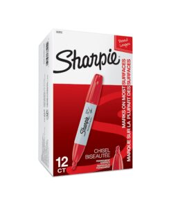 SHARPIE Permanent Markers, Chisel Tip, Red, 12 Count 12 81E6Y5Yci7L