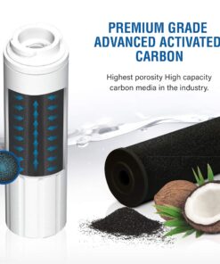 Swift Green Filters SGF-M9 Replacement water filter for UKF8001,EDR4RXD1,FILTER 4,EFF-6007A,46-9005,46-9006,CLCH101, 1, White, 1 Pack 16 81E7 VyF12L