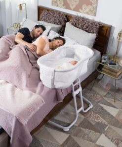 HALO BassiNest Glide Sleeper, Bedside Bassinet, Adjustable, Mosaic Glide Mosaic - Adjustable 23 81E79mepdeL