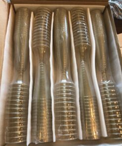 Oojami 140 pc Plastic Classicware Glass Like Champagne Wedding Parties Toasting Flutes Party Cocktail Cups (Gold Glitter) Gold Glitter 22 81E7FUcgpyL