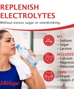 Medique Medi-Lyte Electrolyte Replenisher, Fast Relief from Heat, Stress, Fatigue, and Muscle Cramping, Easy to Swallow Tablets, 500 Tablets (250 x 2) 250 Count (Pack of 2) 14 81EAXNd3HDL 1