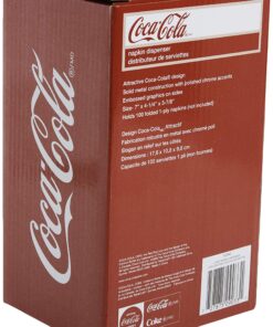 TableCraft Coca-Cola CC342 Drink Coca-Cola Napkin Dispenser,Red,Small 19 81EAnDCUHiL