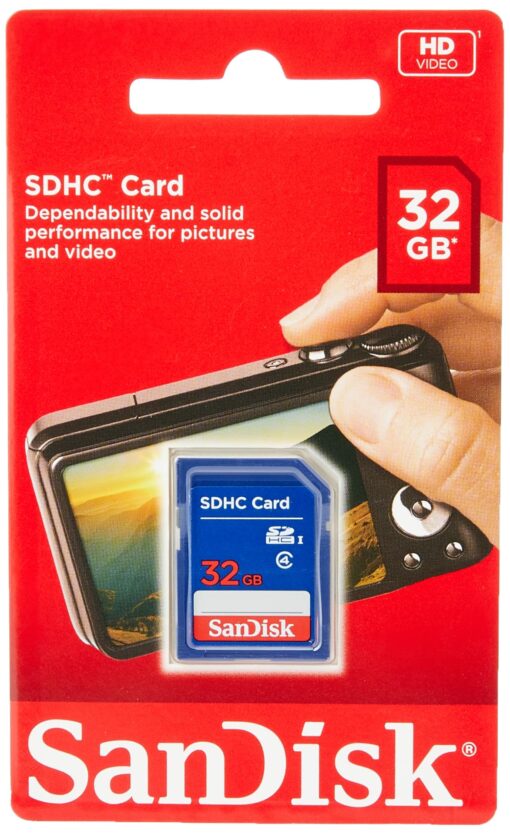 SanDisk 32GB SDHC Flash Memory Card (SDSDB-032G-B35) (Label May Change) 32 GB SD Standard Packaging