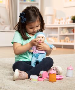 Melissa & Doug Mine to Love Time to Eat Doll Accessories Feeding Set (8 pcs) , Pink 14.3 x 11.2 x 2.8 Multi-color 24 81EB3ONzoUL