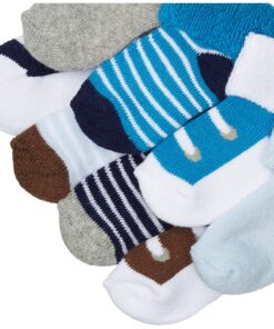 Luvable Friends Baby Socks Giftset 0-6 Months Blue Brown 13 81EBxT33lWL